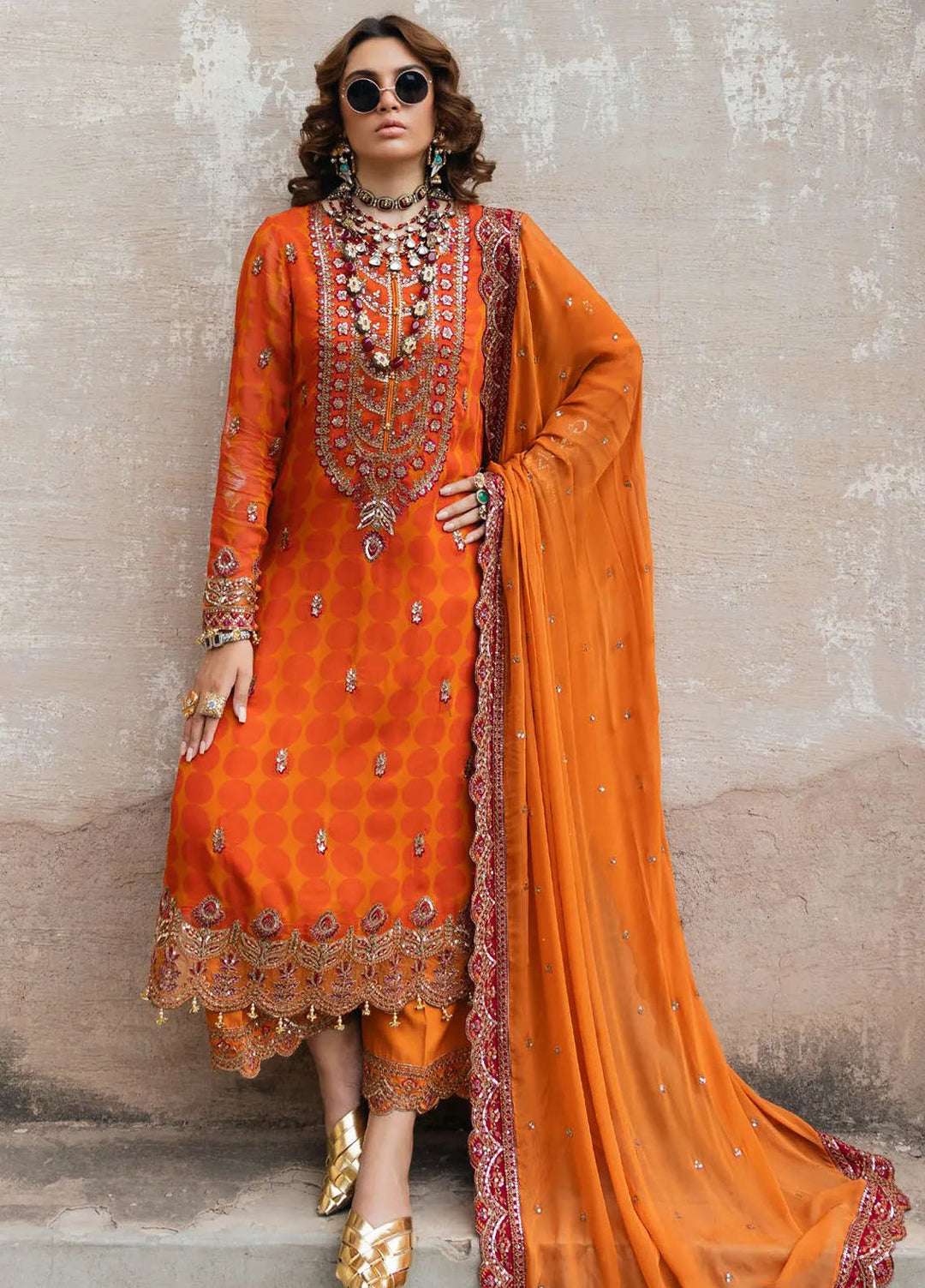 Vasal by Charizma Embroidered Chiffon Suit Unstitched 4 Piece CRZ24V2 VSL5-11 - Formal Collection