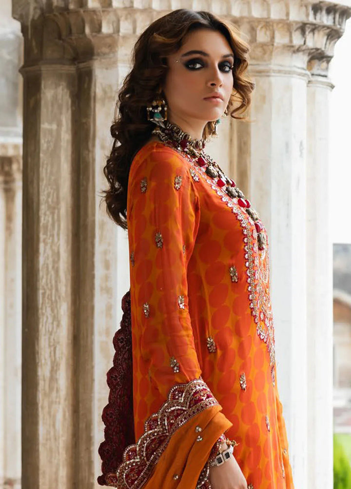 Vasal by Charizma Embroidered Chiffon Suit Unstitched 4 Piece CRZ24V2 VSL5-11 - Formal Collection