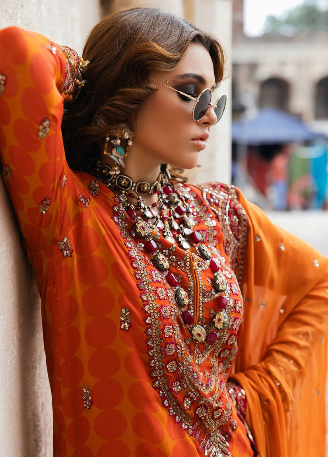 Vasal by Charizma Embroidered Chiffon Suit Unstitched 4 Piece CRZ24V2 VSL5-11 - Formal Collection