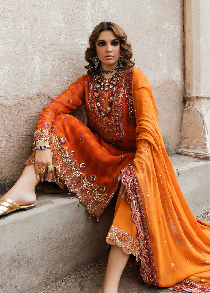 Vasal by Charizma Embroidered Chiffon Suit Unstitched 4 Piece CRZ24V2 VSL5-11 - Formal Collection