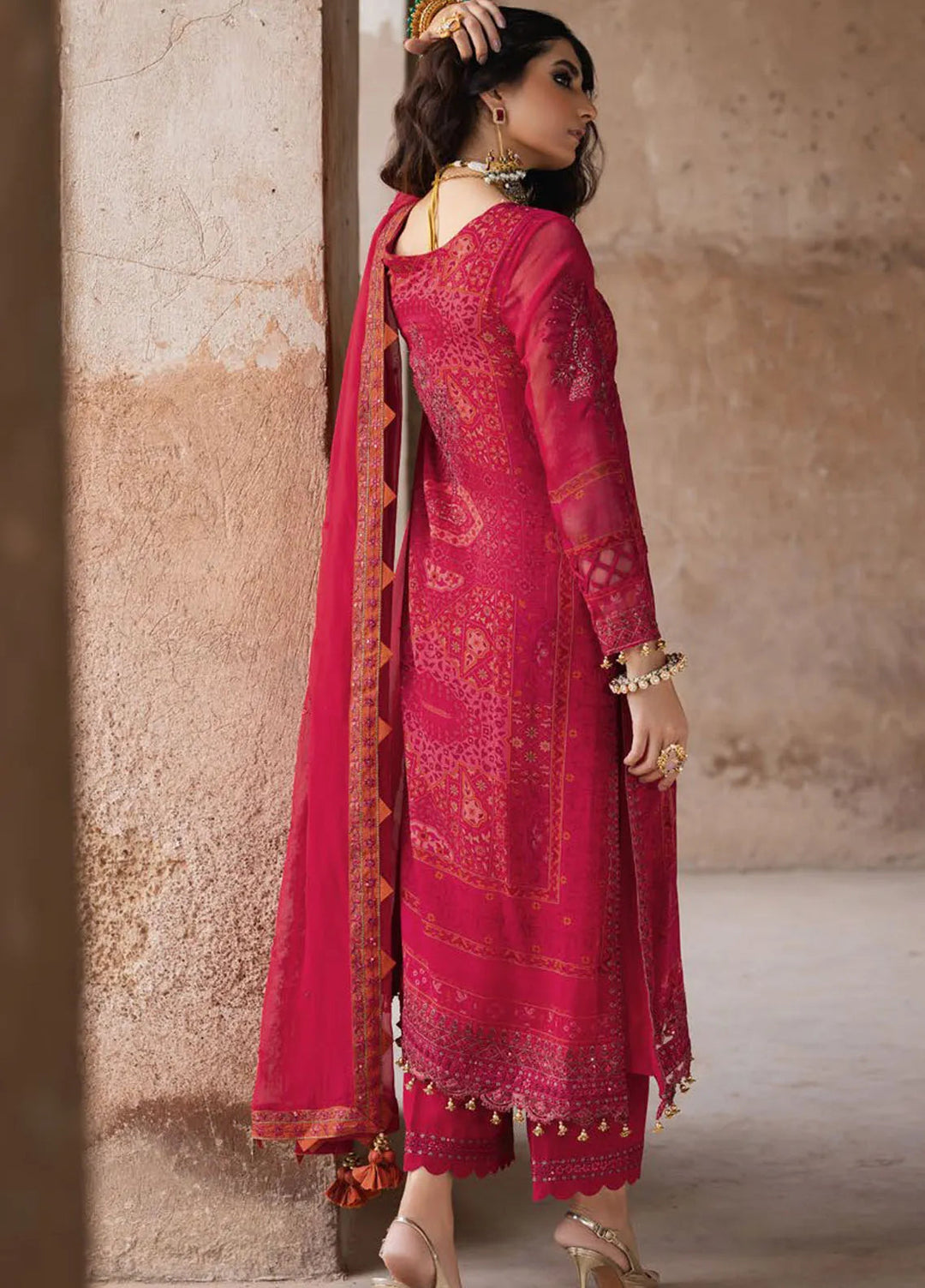 Vasal by Charizma Embroidered Chiffon Suit Unstitched 4 Piece CRZ24V2 VSL5-12 - Formal Collection