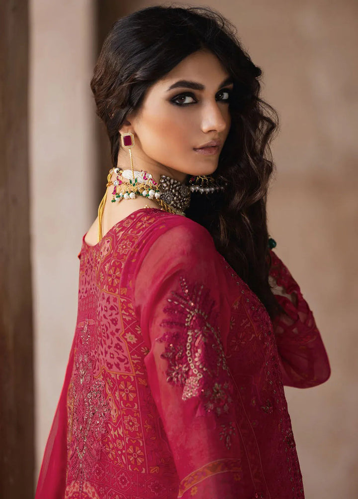 Vasal by Charizma Embroidered Chiffon Suit Unstitched 4 Piece CRZ24V2 VSL5-12 - Formal Collection