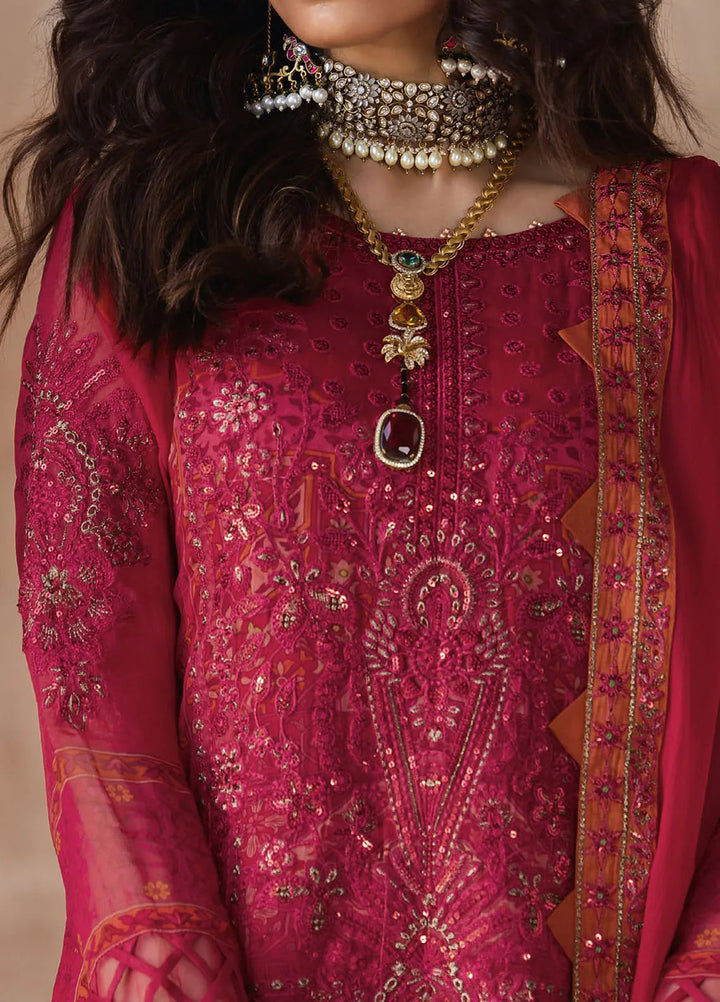 Vasal by Charizma Embroidered Chiffon Suit Unstitched 4 Piece CRZ24V2 VSL5-12 - Formal Collection