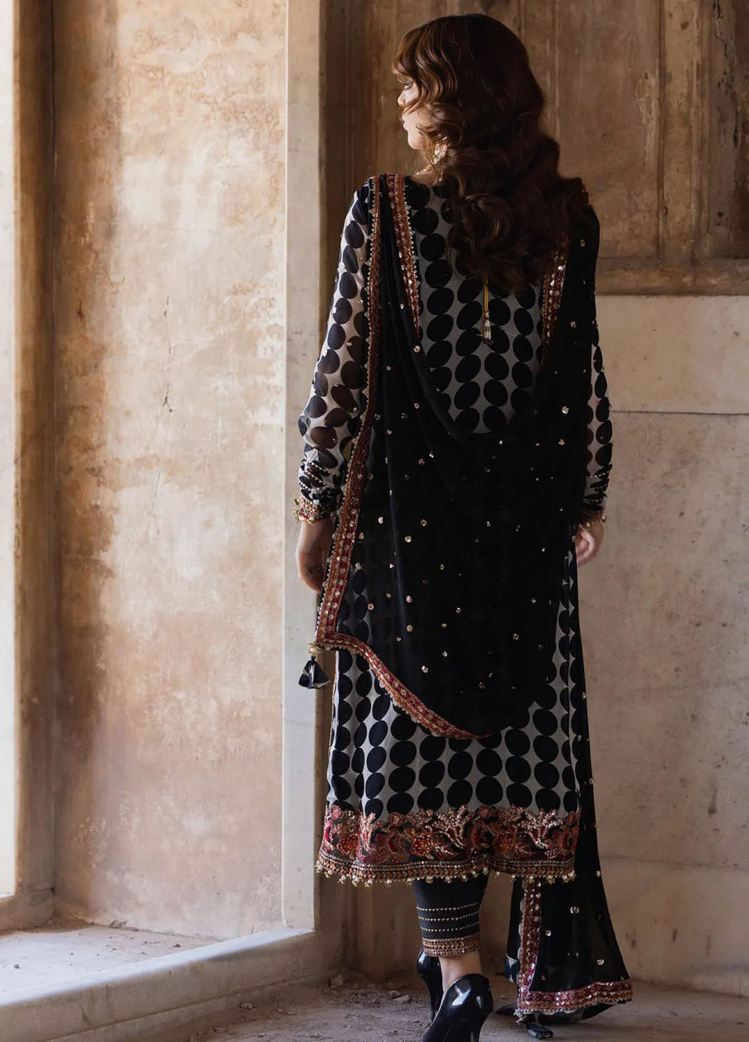 Vasal by Charizma Embroidered Chiffon Suit Unstitched 4 Piece CRZ24V2 VSL5-13 - Formal Collection