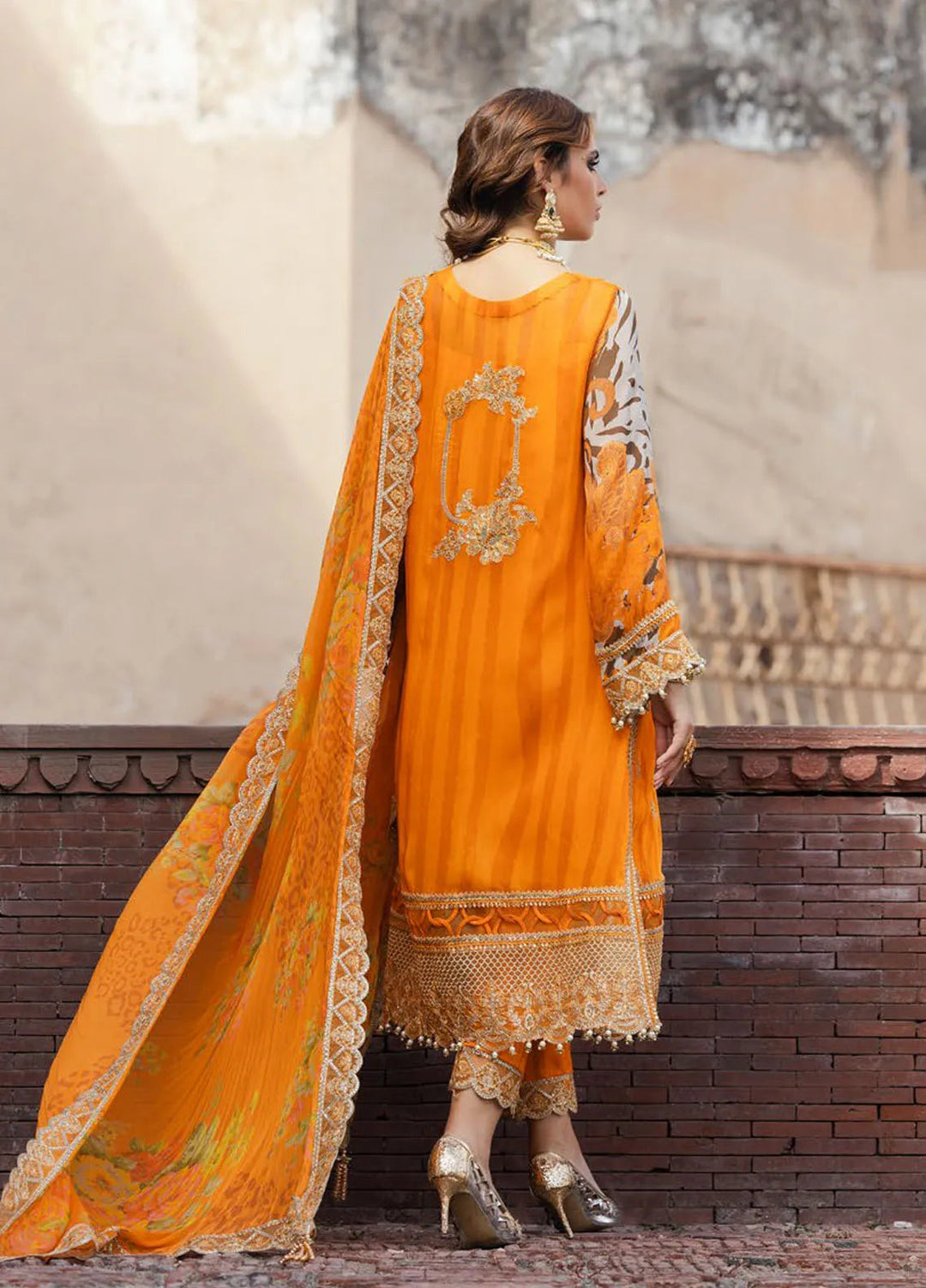 Vasal by Charizma Embroidered Chiffon Suit Unstitched 4 Piece CRZ24V2 VSL5-14 - Formal Collection