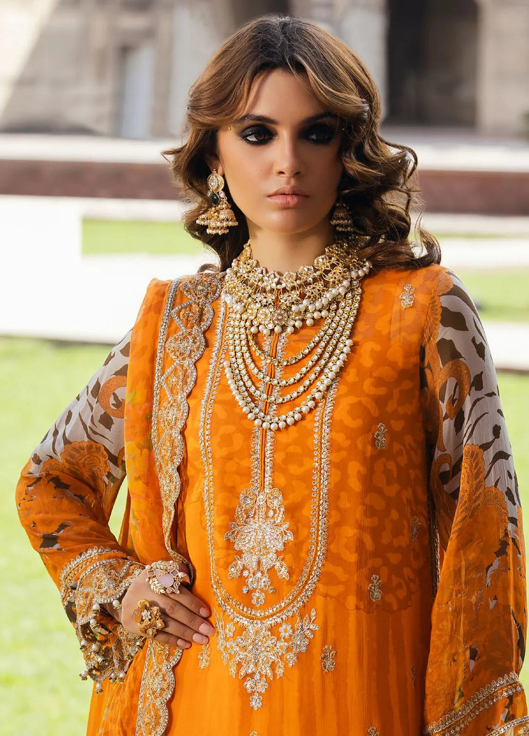 Vasal by Charizma Embroidered Chiffon Suit Unstitched 4 Piece CRZ24V2 VSL5-14 - Formal Collection