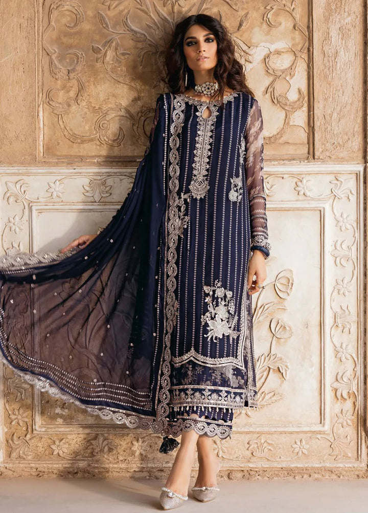 Vasal by Charizma Embroidered Chiffon Suit Unstitched 4 Piece CRZ24V2 VSL5-15 - Formal Collection
