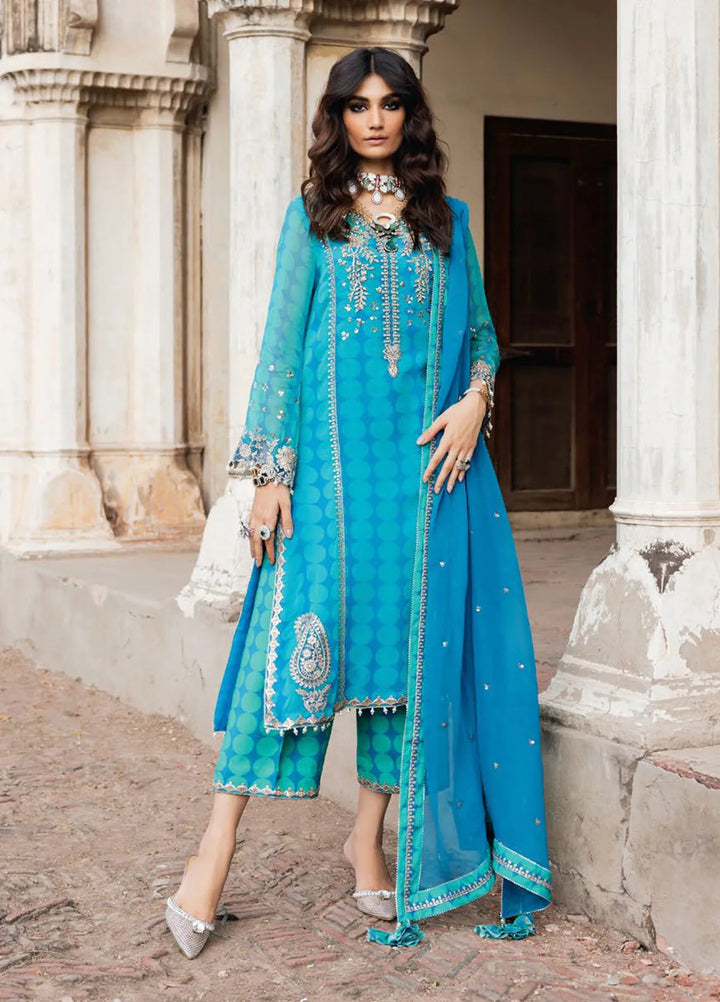 Vasal by Charizma Embroidered Chiffon Suit Unstitched 4 Piece CRZ24V2 VSL5-16 - Formal Collection