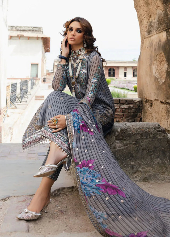 Vasal by Charizma Embroidered Chiffon Suit Unstitched 4 Piece CRZ24V2 VSL5-17 - Formal Collection