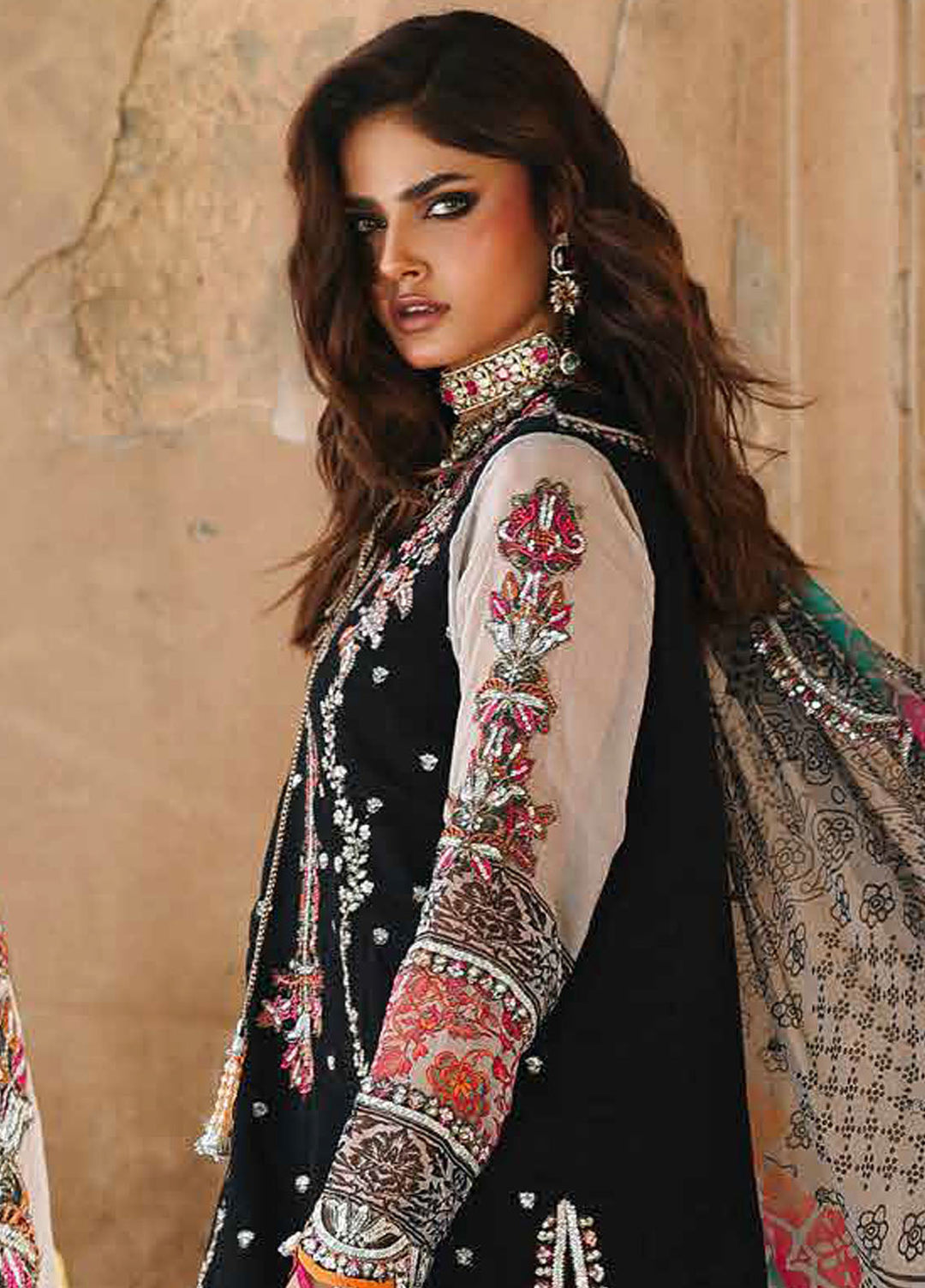 Vasal by Charizma Embroidered Chiffon Suits Unstitched 4 Piece CRZ25VC VSL25-24 - Formals Collection