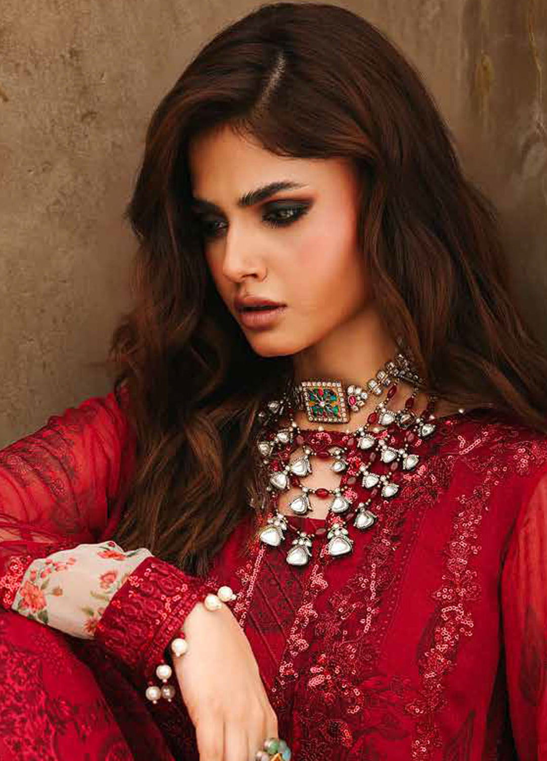 Vasal by Charizma Embroidered Chiffon Suits Unstitched 4 Piece CRZ25VC VSL25-25 - Formals Collection