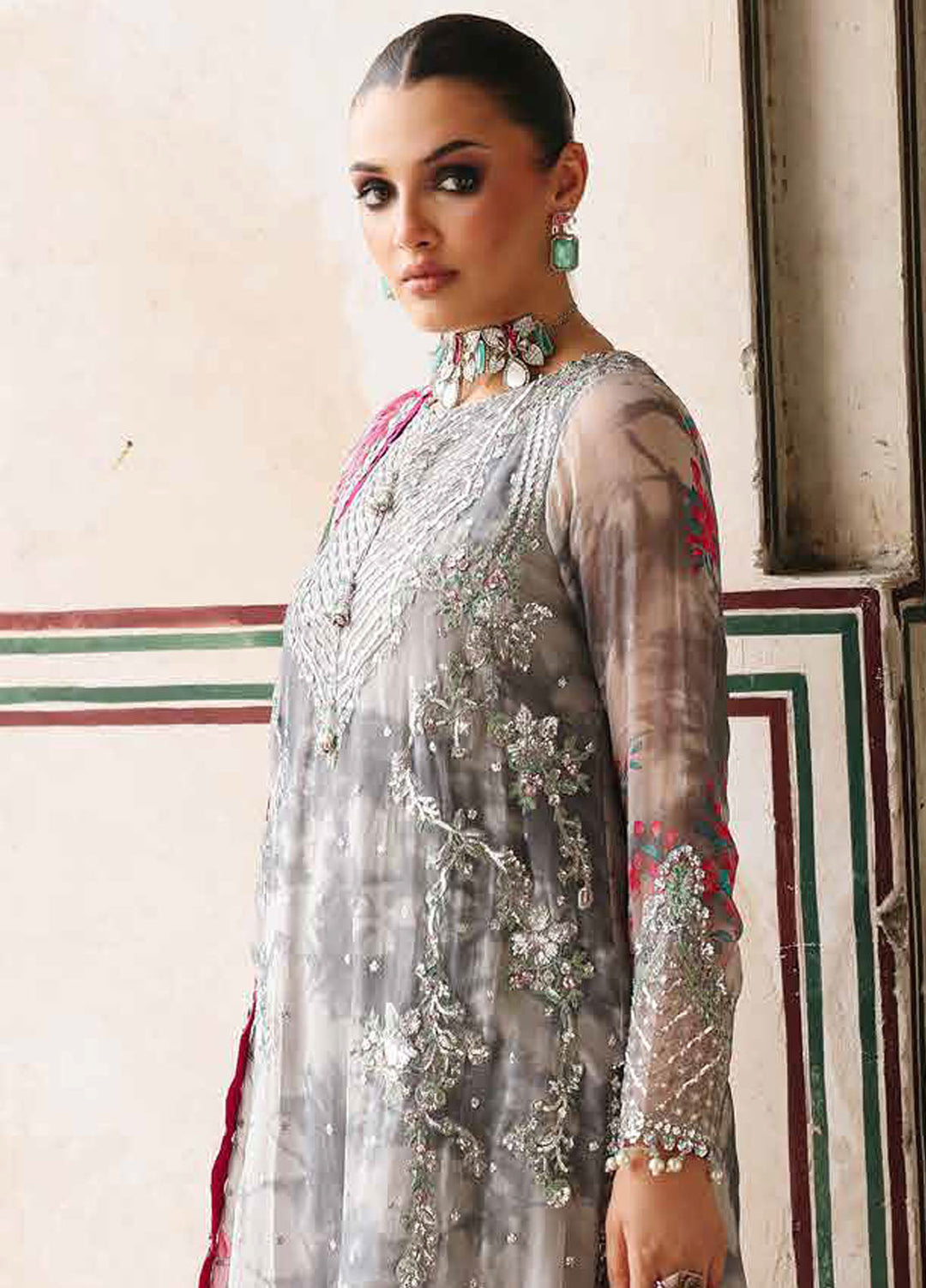 Vasal by Charizma Embroidered Chiffon Suits Unstitched 4 Piece CRZ25VC VSL25-27 - Formals Collection