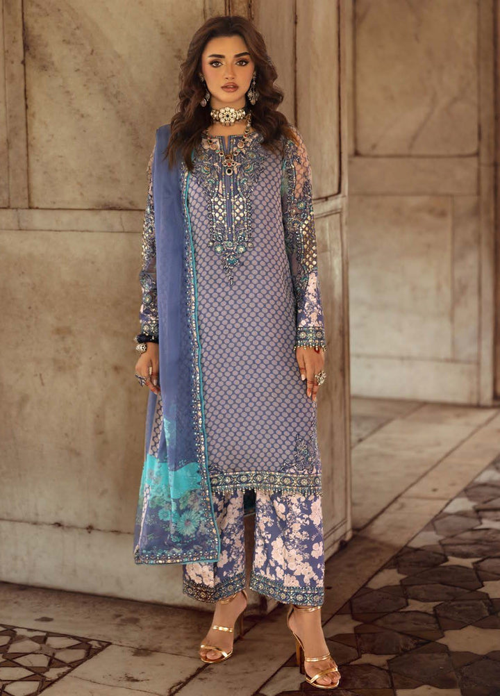 Vasal by Charizma Embroidered Chiffon Suits Unstitched 4 Piece CRZ25VLC VSL25-07 - Luxury Collection