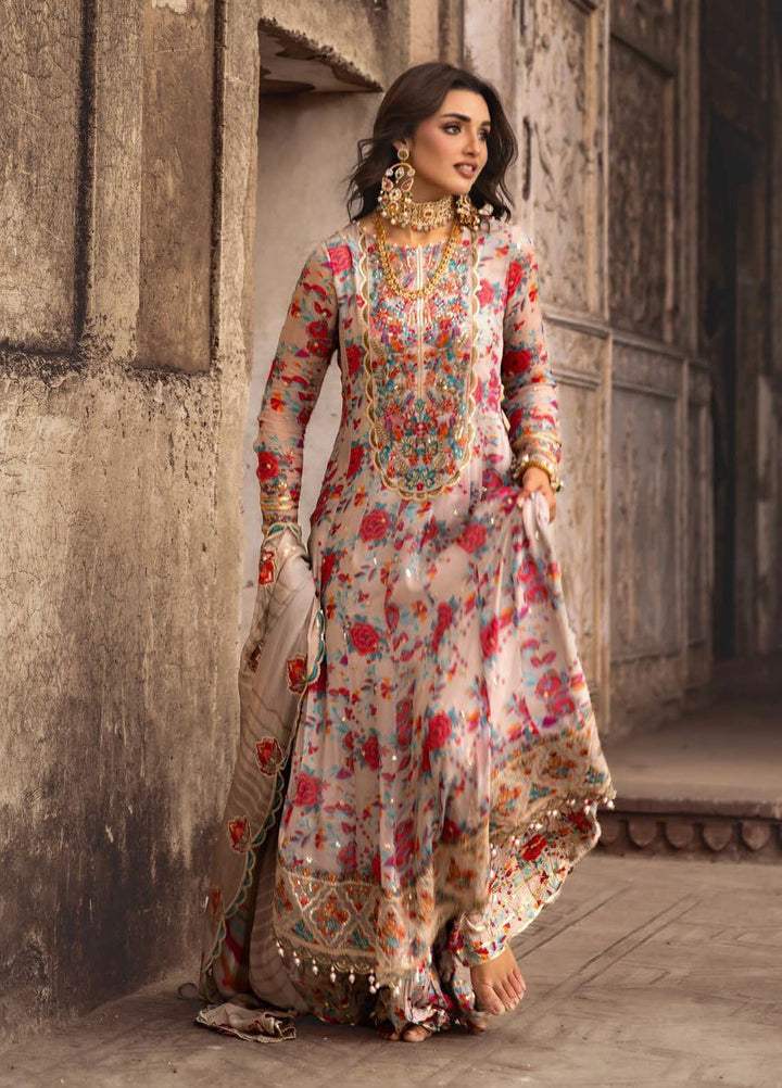 Vasal by Charizma Embroidered Chiffon Suits Unstitched 4 Piece CRZ25VLC VSL25-08 - Luxury Collection