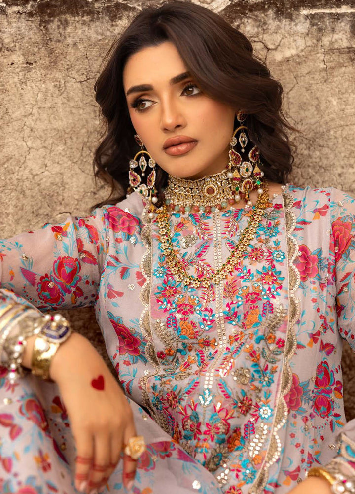Vasal by Charizma Embroidered Chiffon Suits Unstitched 4 Piece CRZ25VLC VSL25-08 - Luxury Collection