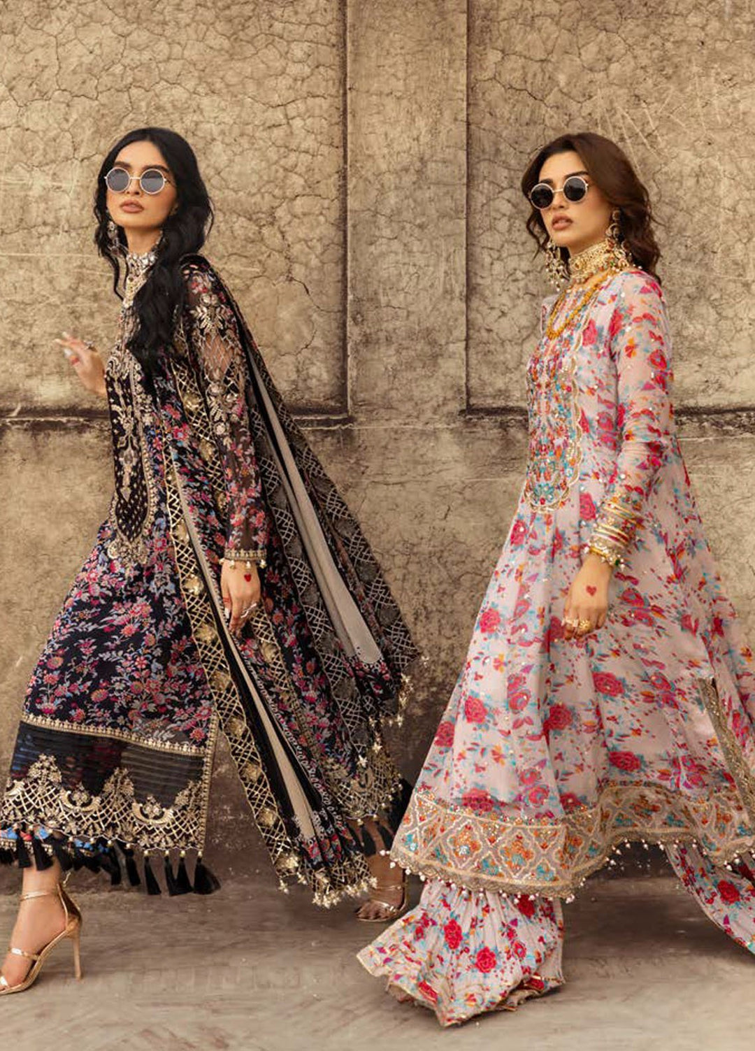 Vasal by Charizma Embroidered Chiffon Suits Unstitched 4 Piece CRZ25VLC VSL25-09 - Luxury Collection