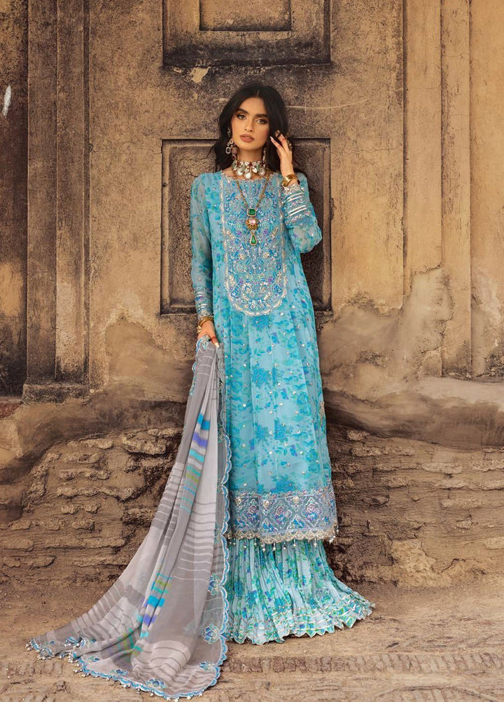 Vasal by Charizma Embroidered Chiffon Suits Unstitched 4 Piece CRZ25VLC VSL25-10 - Luxury Collection