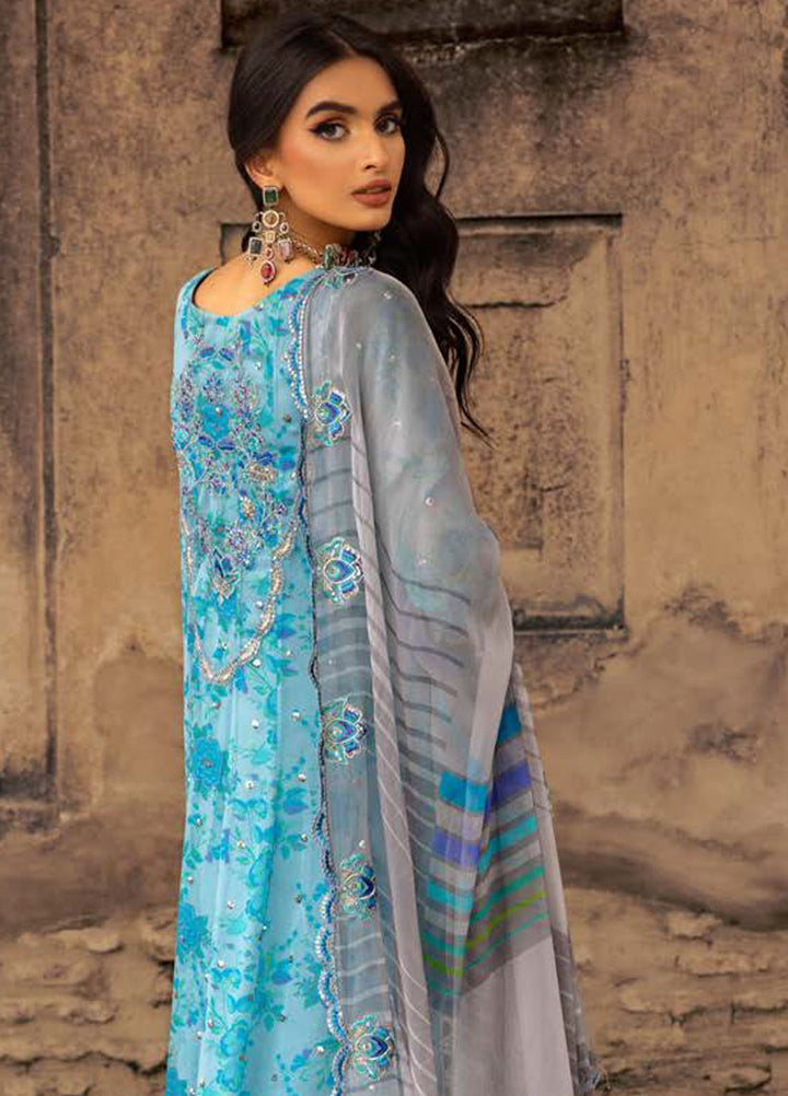 Vasal by Charizma Embroidered Chiffon Suits Unstitched 4 Piece CRZ25VLC VSL25-10 - Luxury Collection