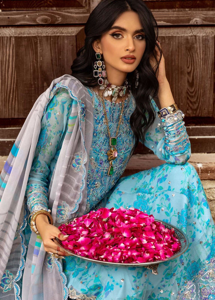 Vasal by Charizma Embroidered Chiffon Suits Unstitched 4 Piece CRZ25VLC VSL25-10 - Luxury Collection