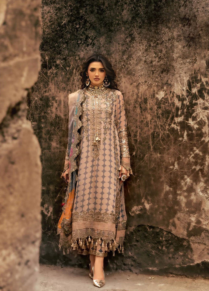 Vasal by Charizma Embroidered Chiffon Suits Unstitched 4 Piece CRZ25VLC VSL25-11 - Luxury Collection