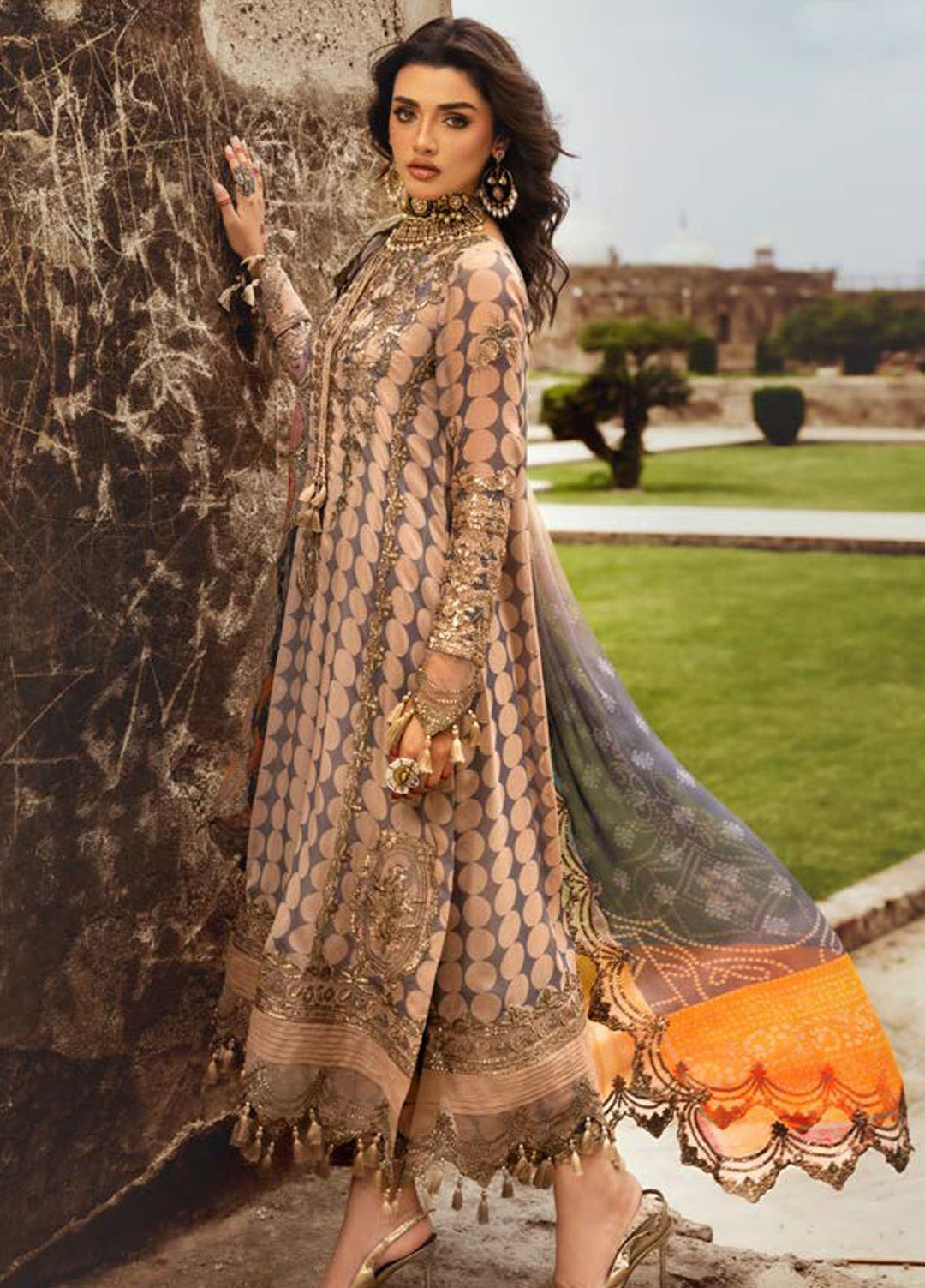 Vasal by Charizma Embroidered Chiffon Suits Unstitched 4 Piece CRZ25VLC VSL25-11 - Luxury Collection