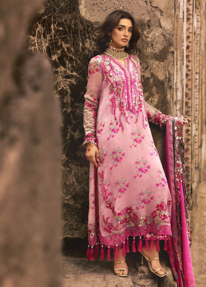 Vasal by Charizma Embroidered Chiffon Suits Unstitched 4 Piece CRZ25VLC VSL25-12 - Luxury Collection