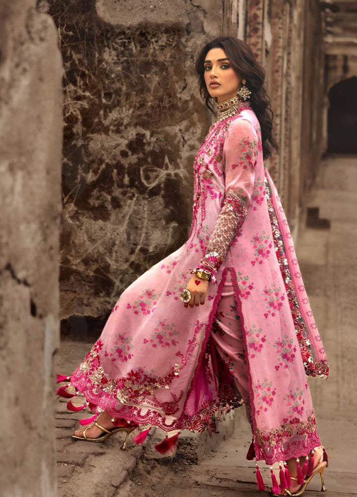 Vasal by Charizma Embroidered Chiffon Suits Unstitched 4 Piece CRZ25VLC VSL25-12 - Luxury Collection