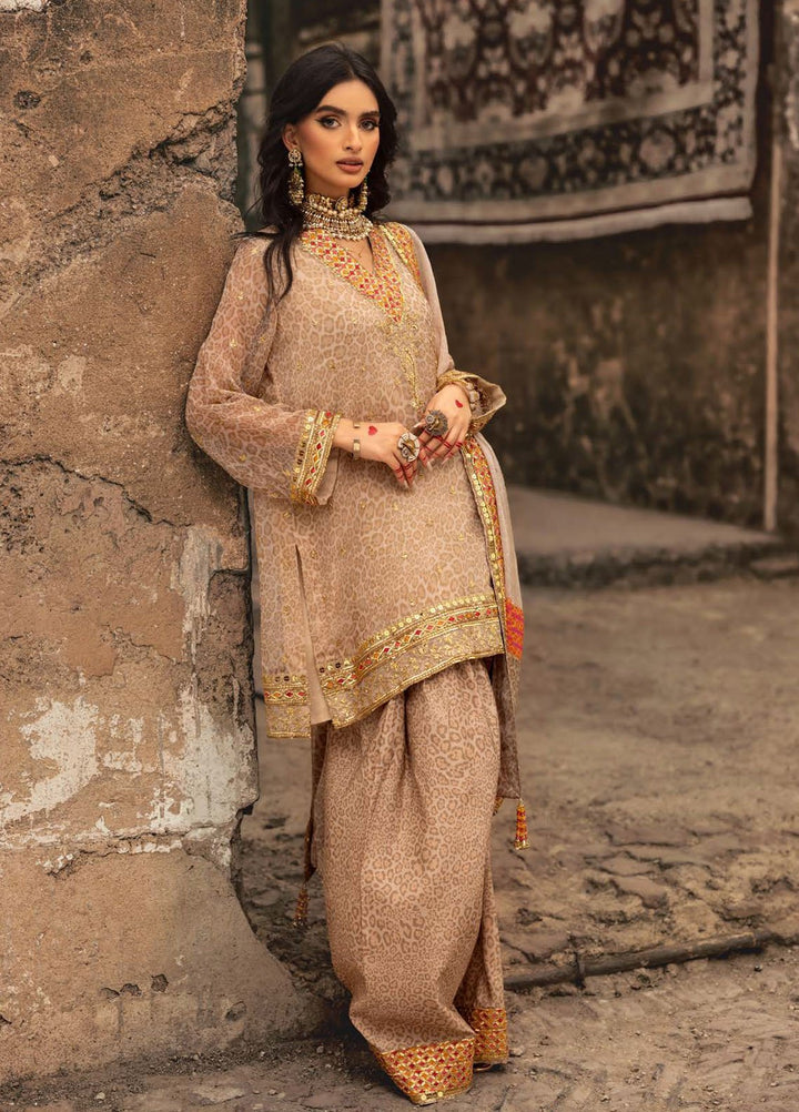 Vasal by Charizma Embroidered Chiffon Suits Unstitched 4 Piece CRZ25VLC VSL25-13 - Luxury Collection