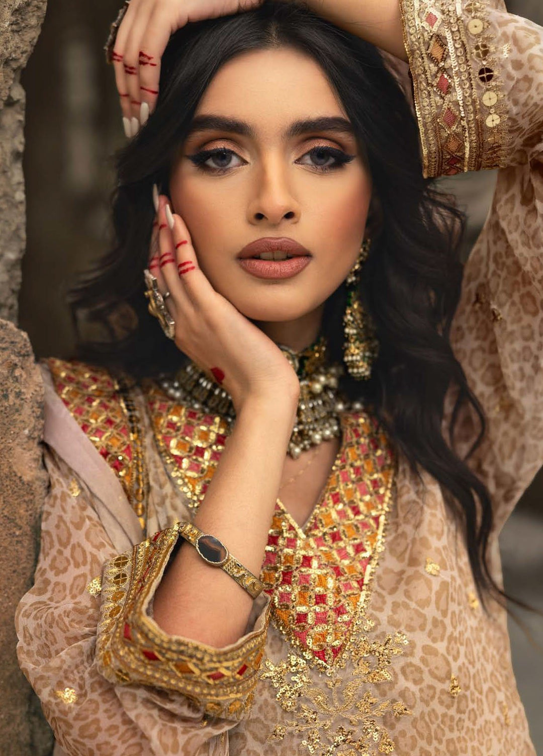 Vasal by Charizma Embroidered Chiffon Suits Unstitched 4 Piece CRZ25VLC VSL25-13 - Luxury Collection