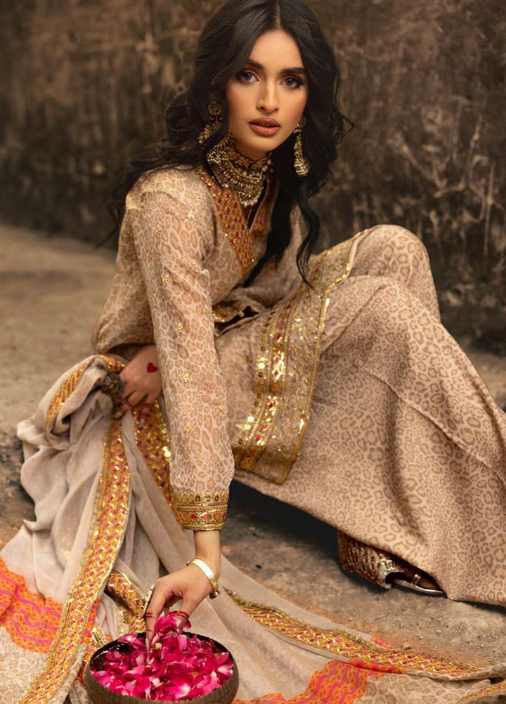 Vasal by Charizma Embroidered Chiffon Suits Unstitched 4 Piece CRZ25VLC VSL25-13 - Luxury Collection