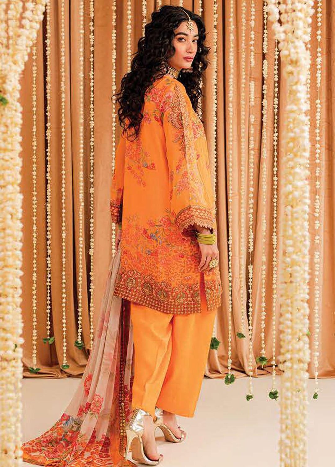 Vasal By Charizma Embroidered Chiffon Suits Unstitched 4 Piece CRZ23VS VSL-01 - Festive Collection