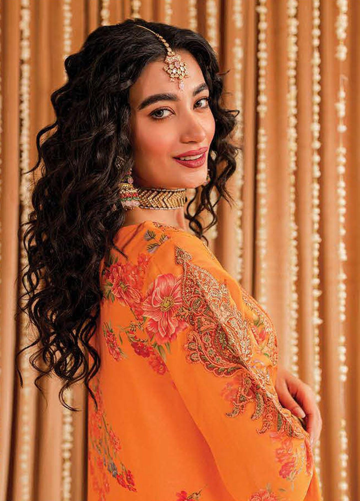 Vasal By Charizma Embroidered Chiffon Suits Unstitched 4 Piece CRZ23VS VSL-01 - Festive Collection