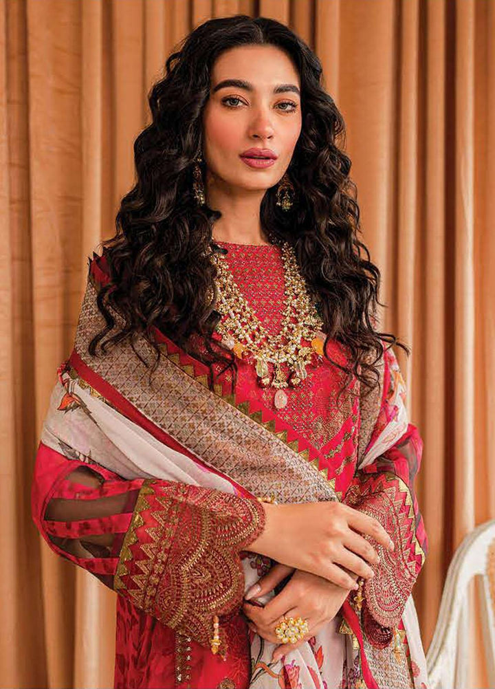 Vasal By Charizma Embroidered Chiffon Suits Unstitched 4 Piece CRZ23VS VSL-03 - Festive Collection