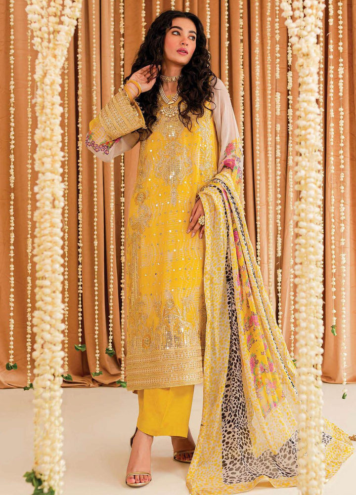 Vasal By Charizma Embroidered Chiffon Suits Unstitched 4 Piece CRZ23VS VSL-04 - Festive Collection