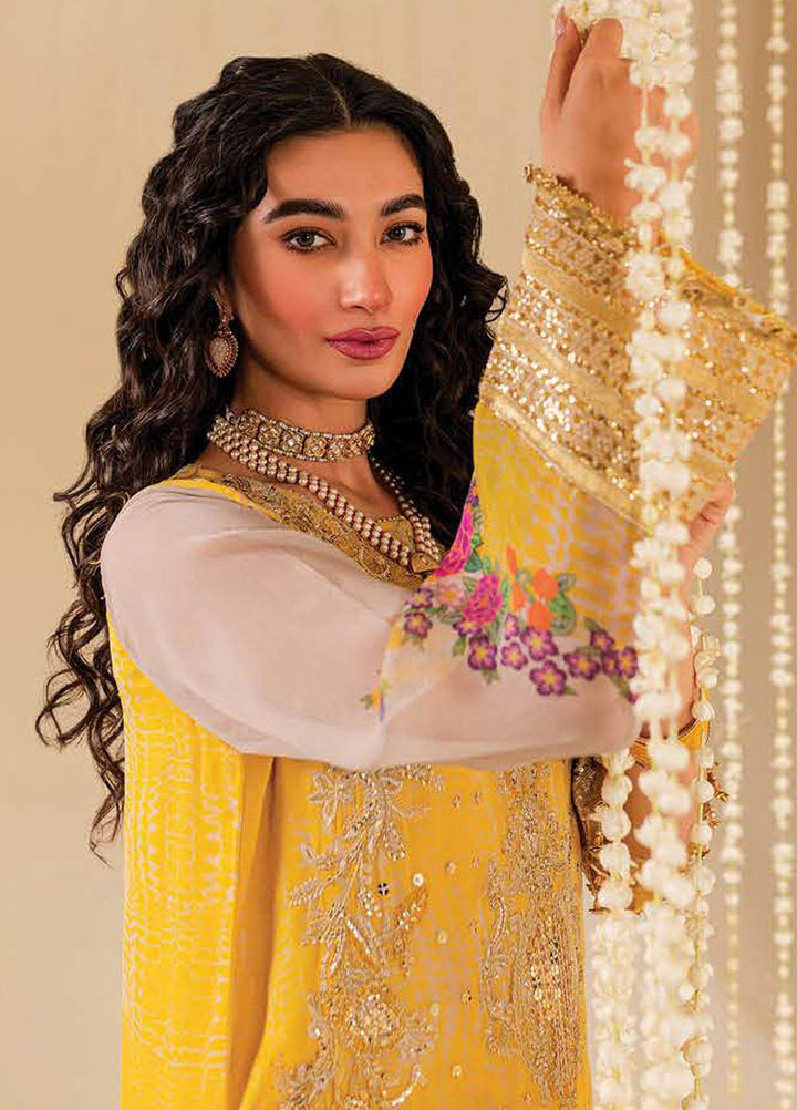 Vasal By Charizma Embroidered Chiffon Suits Unstitched 4 Piece CRZ23VS VSL-04 - Festive Collection