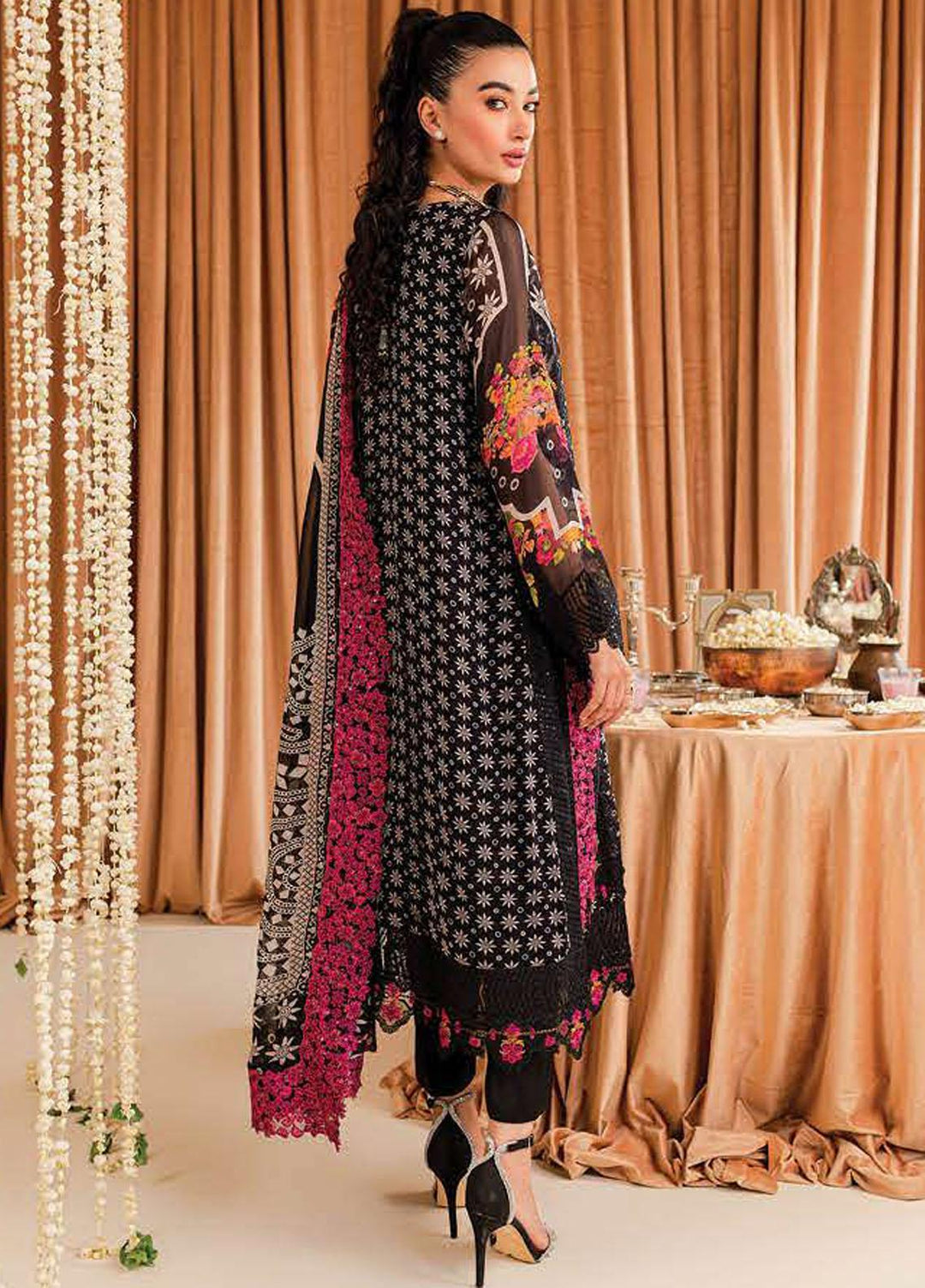 Vasal By Charizma Embroidered Chiffon Suits Unstitched 4 Piece CRZ23VS VSL-05 - Festive Collection