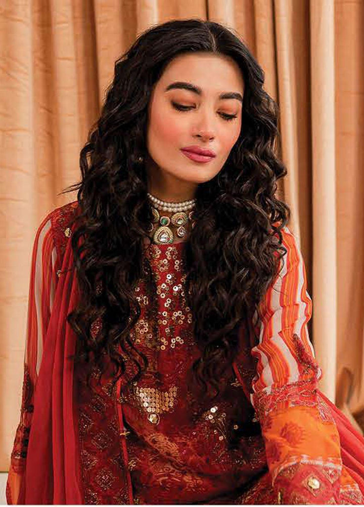 Vasal By Charizma Embroidered Chiffon Suits Unstitched 4 Piece CRZ23VS VSL-06 - Festive Collection