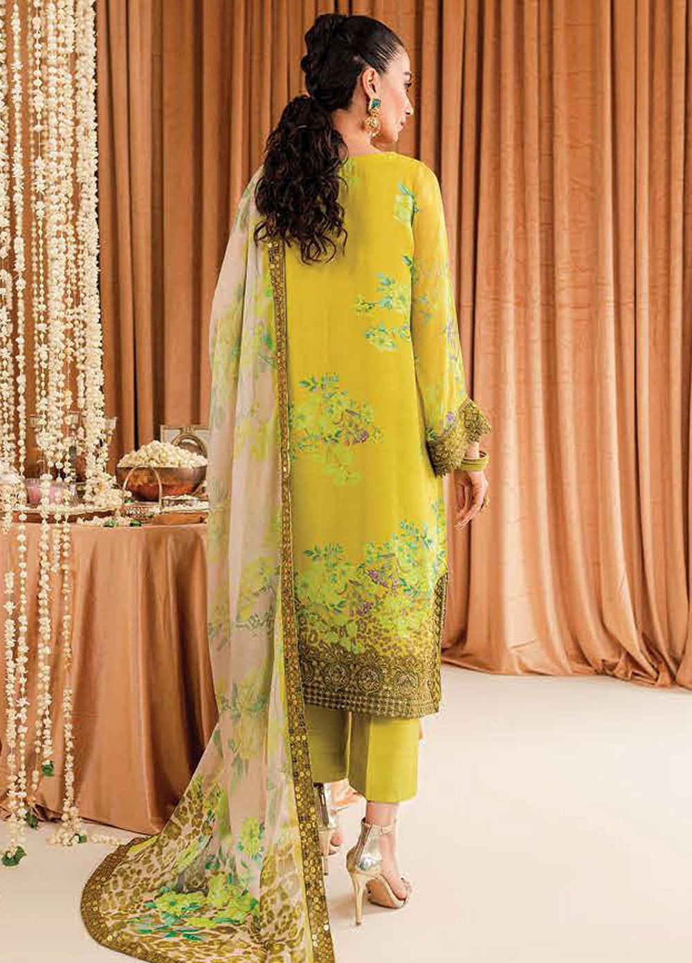 Vasal By Charizma Embroidered Chiffon Suits Unstitched 4 Piece CRZ23VS VSL-07 - Festive Collection