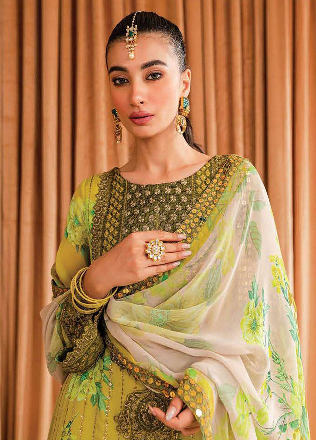 Vasal By Charizma Embroidered Chiffon Suits Unstitched 4 Piece CRZ23VS VSL-07 - Festive Collection