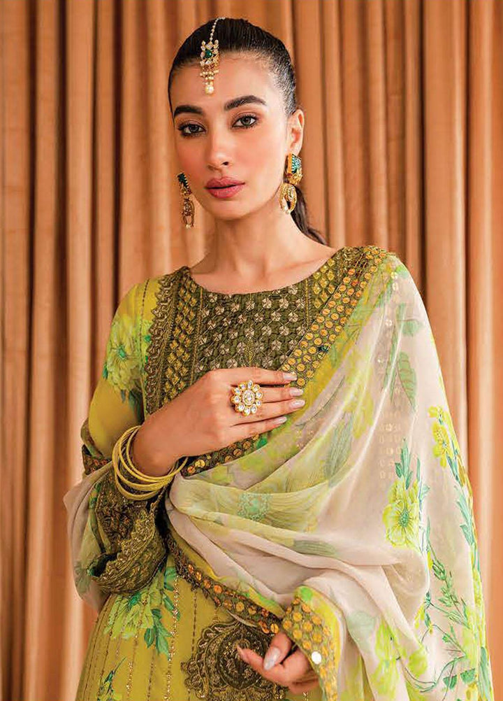 Vasal By Charizma Embroidered Chiffon Suits Unstitched 4 Piece CRZ23VS VSL-07 - Festive Collection