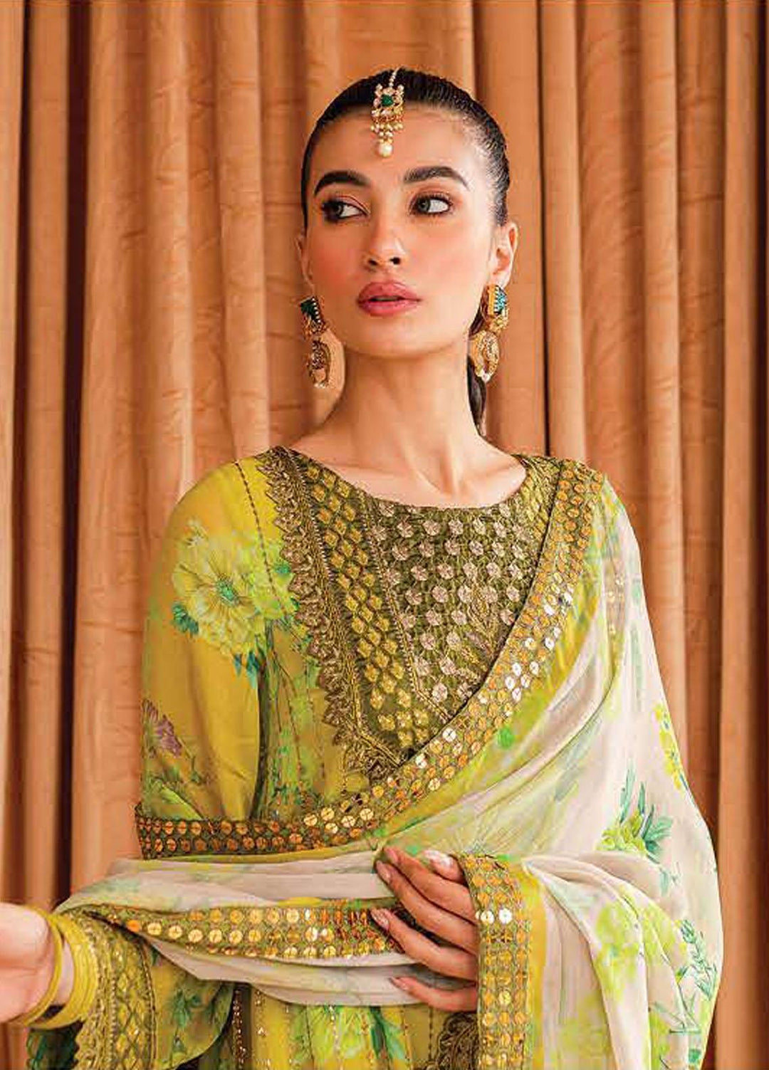 Vasal By Charizma Embroidered Chiffon Suits Unstitched 4 Piece CRZ23VS VSL-07 - Festive Collection