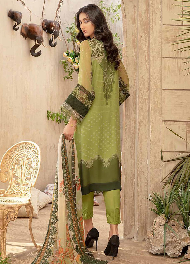 Vasl by Charizma Embroidered Chiffon Suits Unstitched 3 Piece CRZ21V-2 VSL-11 - Formals Collection