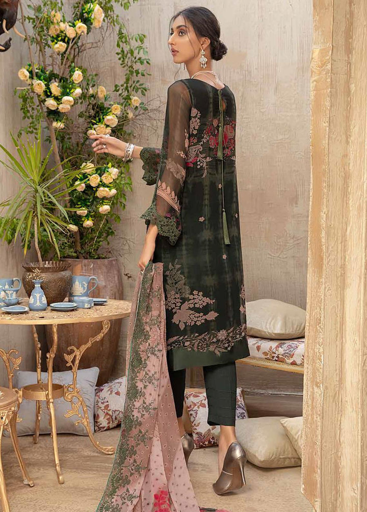 Vasl by Charizma Embroidered Chiffon Suits Unstitched 3 Piece CRZ21V-2 VSL-13 - Formals Collection