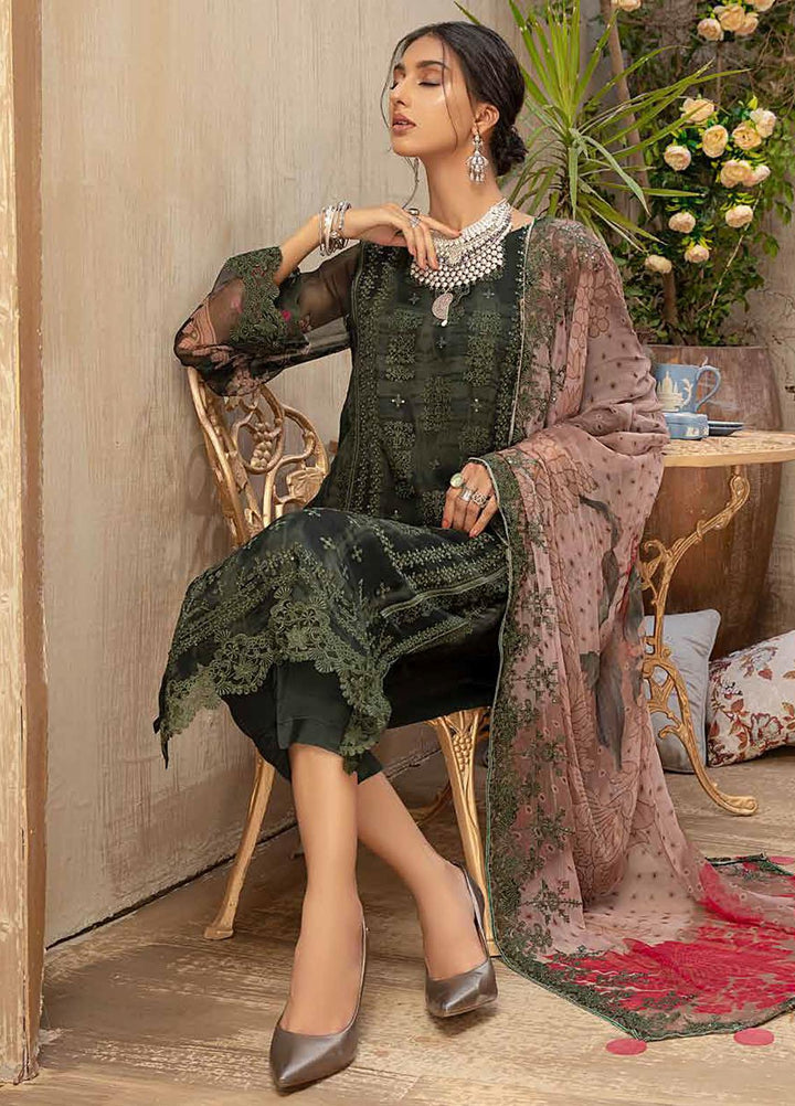 Vasl by Charizma Embroidered Chiffon Suits Unstitched 3 Piece CRZ21V-2 VSL-13 - Formals Collection