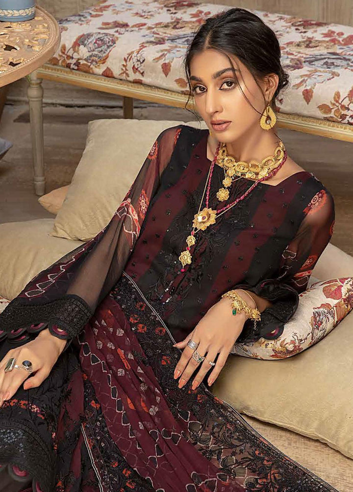 Vasl by Charizma Embroidered Chiffon Suits Unstitched 3 Piece CRZ21V-2 VSL-16 - Formals Collection