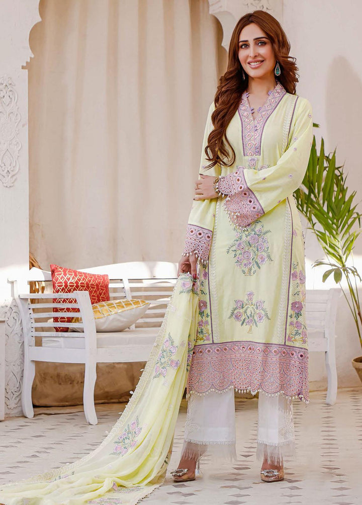 Vasl By Hadia Eman Embroidered Lawn Suits Unstitched 3 Piece HE22V HEVL-05 - Festive Collection
