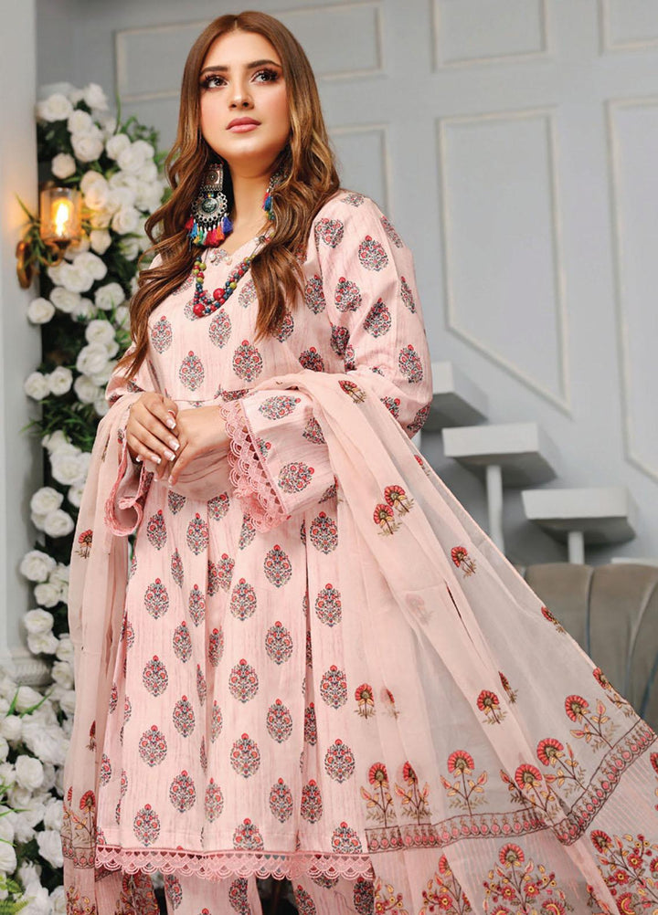 Vasl by Humdum Embroidered Lawn Suits Unstitched 3 Piece HD23VSL D-05 - Summer Collection