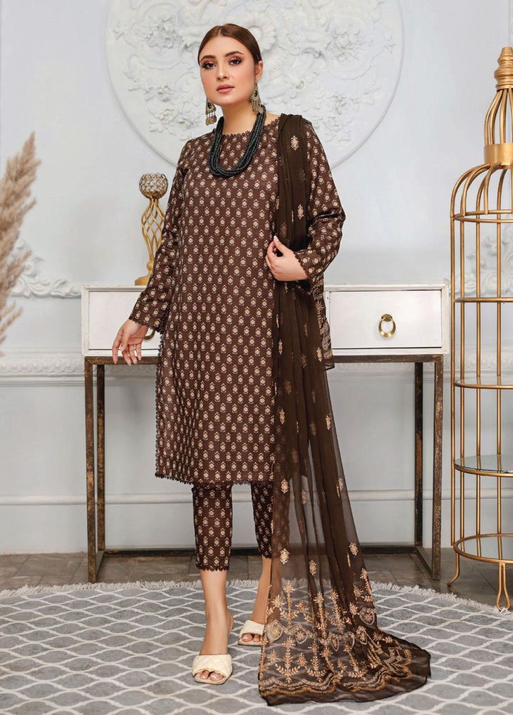 Vasl by Humdum Embroidered Lawn Suits Unstitched 3 Piece HD23VSL D-06 - Summer Collection