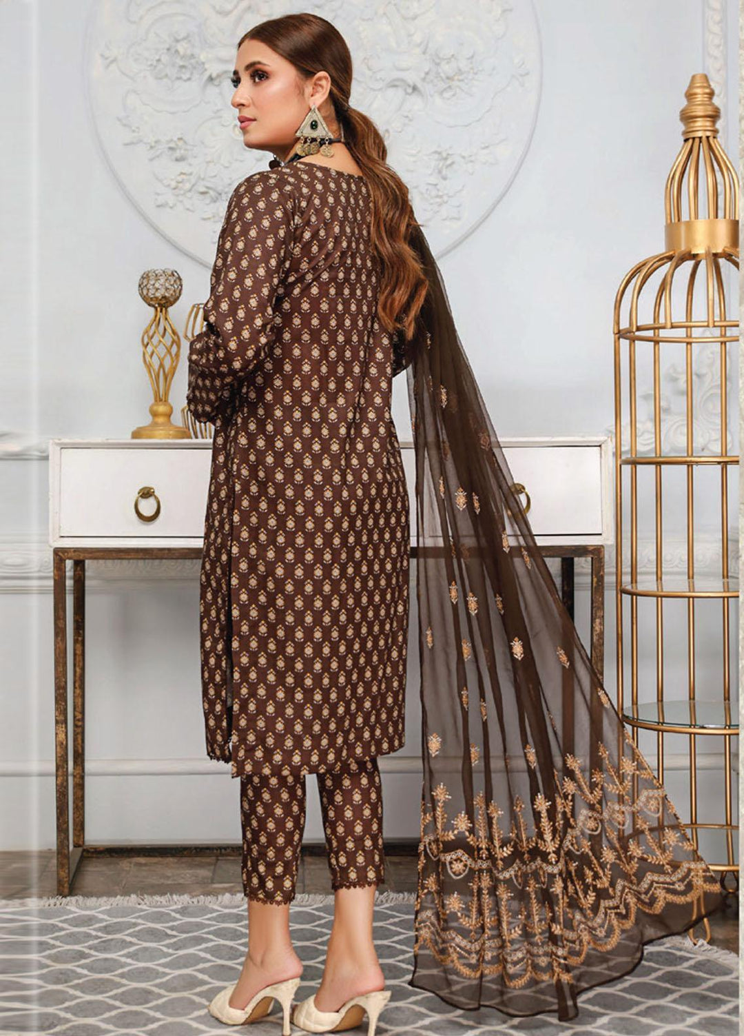 Vasl by Humdum Embroidered Lawn Suits Unstitched 3 Piece HD23VSL D-06 - Summer Collection