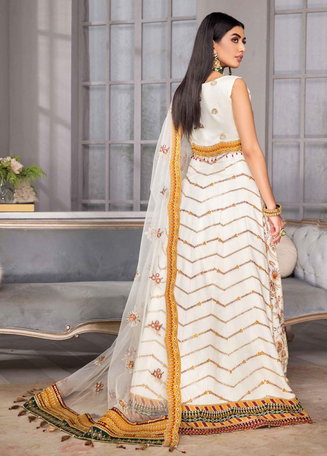 Vasl-e-Meeras By Alizeh Fashion Embroidered Net Suits Unstitched 3 Piece AFB22VM 04 Sawera - Festive Collection